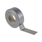 RS PRO Gloss Silver Cloth Tape, 50mm x 50m, 0.23mm Thick