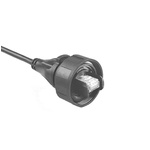 Bulgin Cat6a Male RJ45 to Ethernet Cable, S/FTP, Black Polyurethane, PVC Sheath, 5m