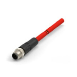 TE Connectivity Cat5e Male M12 to Unterminated Ethernet Cable, 1m