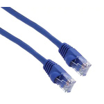 RS PRO Cat5e RJ45 to RJ45 Ethernet Cable, U/UTP, Blue, 2.1m