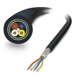 Phoenix Contact Cat5 Unterminated Ethernet Cable, Shielded, Black, 100m
