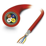 Phoenix Contact Cat5 Unterminated Ethernet Cable, Shielded, Red, 100m