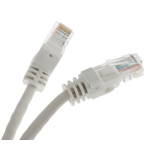 Decelect Cat5e Male RJ45 to Male RJ45 Ethernet Cable, U/UTP, Grey PVC Sheath, 0.5m