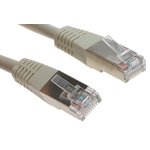 Decelect Cat5 Male RJ45 to Male RJ45 Ethernet Cable, F/UTP, Grey PVC Sheath, 2m