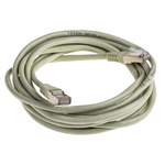 Decelect Cat5 Male RJ45 to Male RJ45 Ethernet Cable, F/UTP, Grey PVC Sheath, 3m