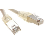 Decelect Cat5 Male RJ45 to Male RJ45 Ethernet Cable, F/UTP, Grey, 4m