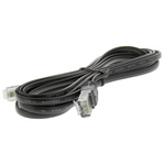 Decelect Cat5 Male RJ11 to Male RJ45 Ethernet Cable, Black, 3m