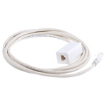 Decelect Cat5 Male RJ45 to Female RJ45 Ethernet Cable, U/UTP, 3m