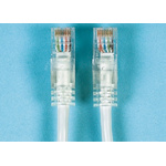 Decelect Cat5 Male RJ45 to Male RJ45 Ethernet Cable, U/UTP, Grey, 1m