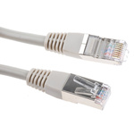 Decelect Cat5 Male RJ45 to Male RJ45 Ethernet Cable, F/UTP, Grey, 3m