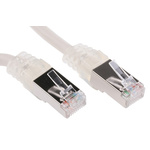 Decelect Cat5 Male RJ45 to Male RJ45 Ethernet Cable, F/UTP, Grey, 5m