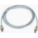 Brand-Rex Cat5e Straight Male RJ45 to Straight Male RJ45 Ethernet Cable, U/UTP, Grey LSZH Sheath, 3m