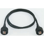 Brad from Molex Cat5e Straight Male RJ45 to Straight Male RJ45 Ethernet Cable, F/UTP, Black PUR Sheath, 5m