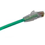 Molex Premise Networks Cat5e Straight Male RJ45 to Straight Male RJ45 Ethernet Cable, U/UTP, Green LSOH Sheath, 5m