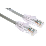 Molex Premise Networks Cat5e Straight Male RJ45 to Straight Male RJ45 Ethernet Cable, U/UTP, Grey PVC Sheath, 7m