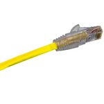 Molex Premise Networks Cat5e Straight Male RJ45 to Straight Male RJ45 Ethernet Cable, U/UTP, Yellow PVC Sheath, 7m
