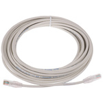 Molex Premise Networks Cat5e Straight Male RJ45 to Straight Male RJ45 Ethernet Cable, U/UTP, Grey PVC Sheath, 10m