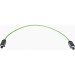 HARTING Cat5 Straight Male RJ45 to Straight Male RJ45 Ethernet Cable, U/FTP, Green PVC Sheath, 5m