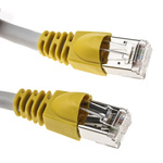 Telegartner Cat6a Male RJ45 to Male RJ45 Ethernet Cable, S/FTP, Grey LSZH Sheath, 0.5m