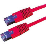 Roline Cat6 Male RJ45 to Male RJ45 Ethernet Cable, S/FTP, Red PVC Sheath, 10m