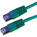 Roline Cat6 Male RJ45 to Male RJ45 Ethernet Cable, S/FTP, Green PVC Sheath, 10m