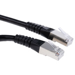 Roline Cat6 Male RJ45 to Male RJ45 Ethernet Cable, S/FTP, Black PVC Sheath, 10m