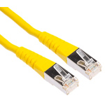 Roline Cat6 Male RJ45 to Male RJ45 Ethernet Cable, S/FTP, Yellow PVC Sheath, 15m