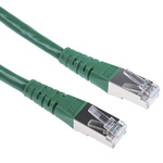 Roline Cat6 Male RJ45 to Male RJ45 Ethernet Cable, S/FTP, Green PVC Sheath, 20m