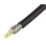 HARTING Cat5 Ethernet Cable, SF/UTP, Black PVC Sheath, 100m