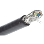 HARTING Cat5 Ethernet Cable, SF/UTP, Black PVC Sheath, 50m