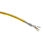 HARTING Cat6 Ethernet Cable, S/FTP, Yellow PUR Sheath, 100m