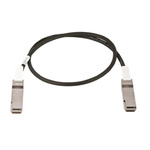 Amphenol ICC Male QSFP to Male QSFP Ethernet Cable, 1m
