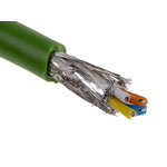 Siemens Cat5e Ethernet Cable, SF/UTP, Green PVC Sheath, 20m, Flame Retardant