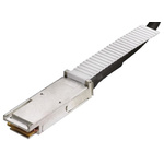 TE Connectivity Male QSFP+ to Male QSFP+ Ethernet Cable, Black, 3m