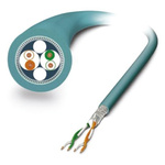 Phoenix Contact Cat5 Ethernet Cable, SF/UTP, Blue PUR Sheath, 100m