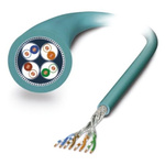 Phoenix Contact Cat6a Ethernet Cable, S/FTP, Blue PUR Sheath, 100m
