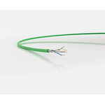 Lapp Cat7 Ethernet Cable, SF/FTP, Green PUR Sheath, 50m