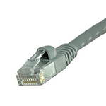 Cinch Cat6 Male RJ45 to Male RJ45 Ethernet Cable, U/UTP, Grey PVC Sheath, 7.6m