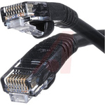 Cinch Connectors Cat5e Male RJ45 to Male RJ45 Ethernet Cable, U/UTP, Black PVC Sheath, 7.6m