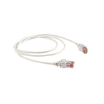 Polyco Healthline Cat6 Male RJ45 to Male RJ45 Ethernet Cable, U/UTP, White LSZH Sheath, 5m