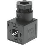Festo Pneumatic Solenoid Coil Connector, 3-Pin Plug Socket