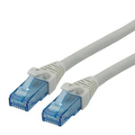 Roline Cat6a Male RJ45 to Male RJ45 Ethernet Cable, U/UTP, Grey LSZH Sheath, 20m, Low Smoke Zero Halogen (LSZH)