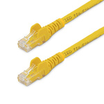 StarTech.com Cat6 Straight Male RJ45 to Straight Male RJ45 Cat6 Cable, U/UTP, Yellow PVC Sheath, 30m, CMG Rated