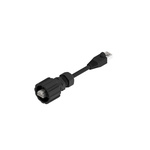 CONEC Cat5e Straight Male RJ45 to Straight Male RJ45 Ethernet Cable, U/UTP, Black, 2m