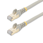 StarTech.com Cat6a Straight Male RJ45 to Straight Male RJ45 Ethernet Cable, STP, Grey, 1.5m, CMG Rated