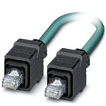 Phoenix Contact Cat5 Straight Male RJ45 to Straight Male RJ45 Ethernet Cable, Shielded, Blue, 10m