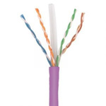 Molex Premise Networks Cat6 Ethernet Cable, U/UTP, Purple, 305m