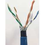 Molex Premise Networks Cat6a Ethernet Cable, U/FTP, Blue, 305m