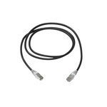 Amphenol Industrial Cat6a RJ45 to RJ45 Ethernet Cable, S/FTP, Black, 7m