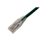 Amphenol Industrial Cat6 RJ45 to RJ45 Ethernet Cable, Unshielded, Green, 1m